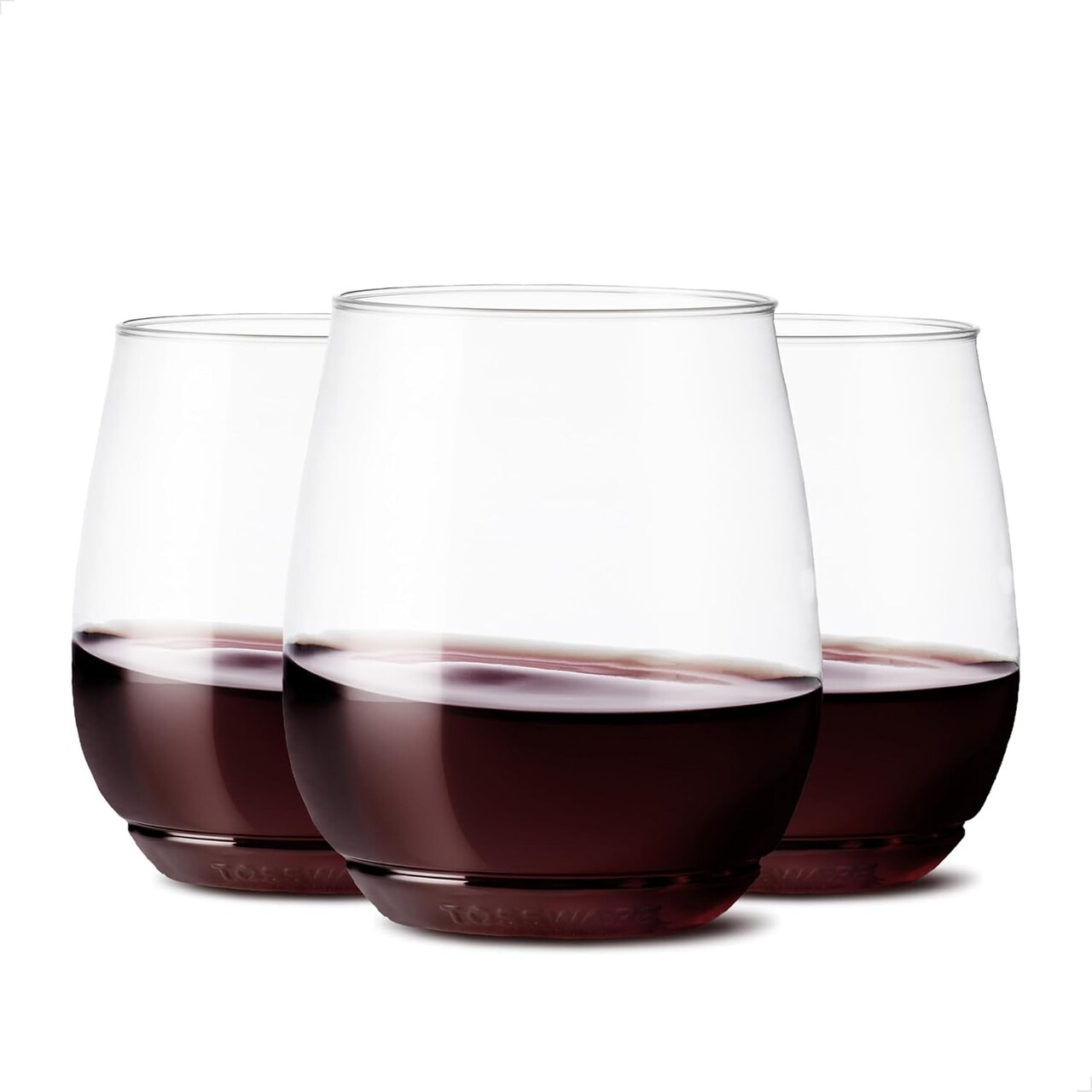 14oz Vino SET OF 12, Recyclable, Unbreakable & Crystal Clear Plastic Wine Glasses